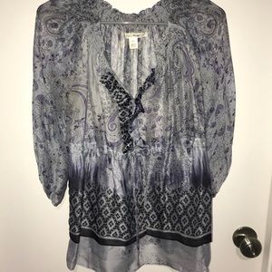 Silk Print Top